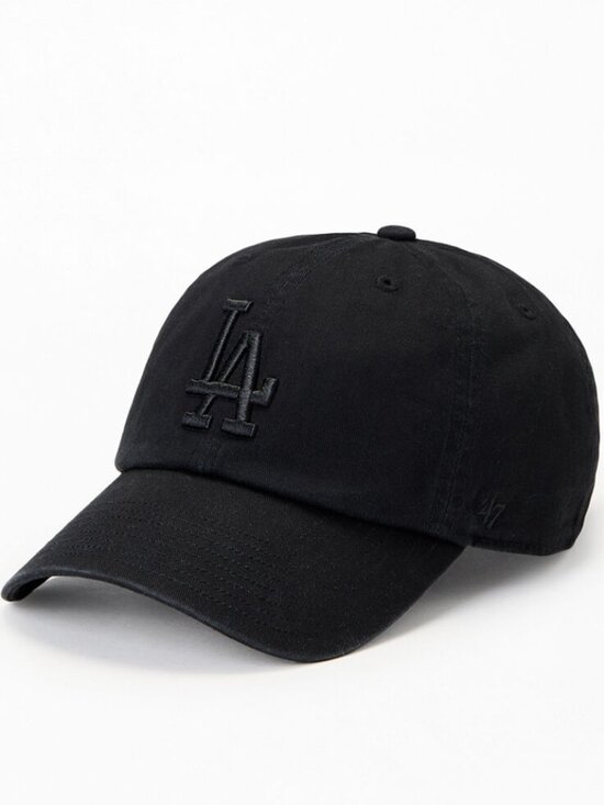 ‘47 Brand Accessories - 47 Brand Los Angeles Dodgers Clean Dad Hat OSFA Black MLB Genuine Merch